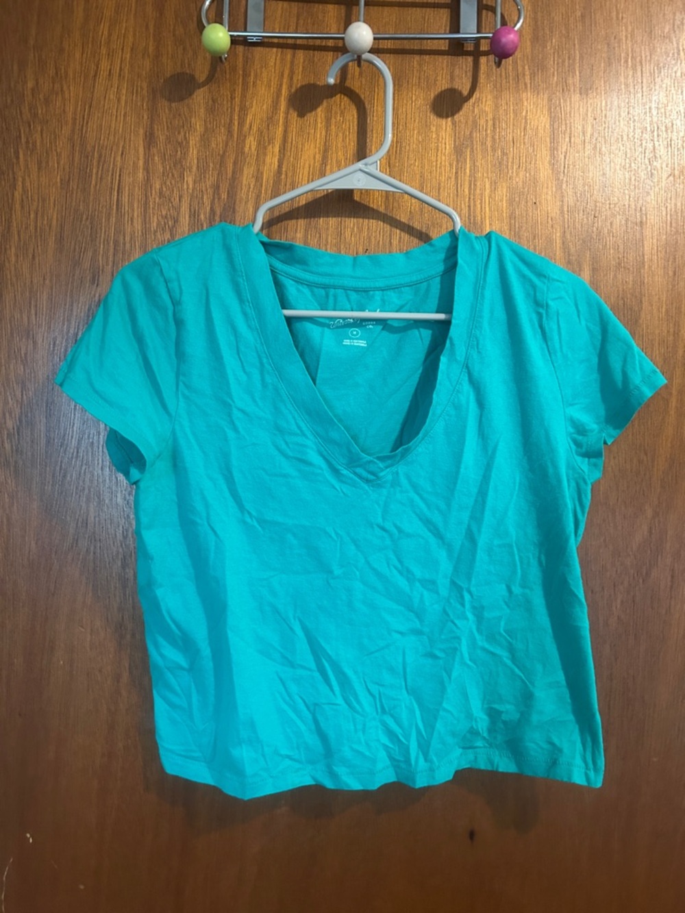 Universal Thread Teal V-Neck Short Sleeve Tee